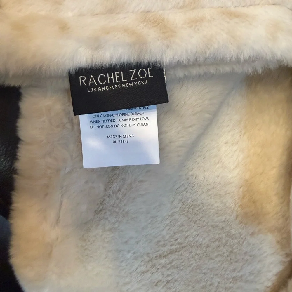 NEW Rachel Zoe Luxe Faux Fur Throw Blanket 50